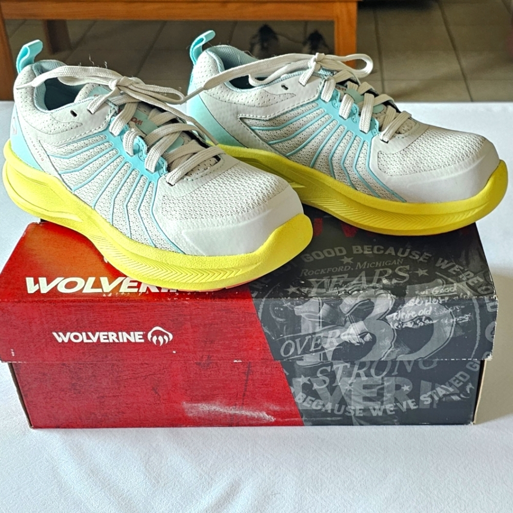 Wolverine Bolt Durashocks Gray Yellow Women's 6W